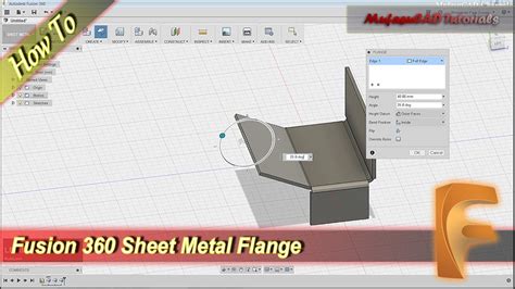 convert to sheet metal fusion 360|fusion 360 flange sheet metal.